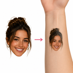 Custom Face Temporary Tattoos | Personalised Photo Tattoos for Parties & Events