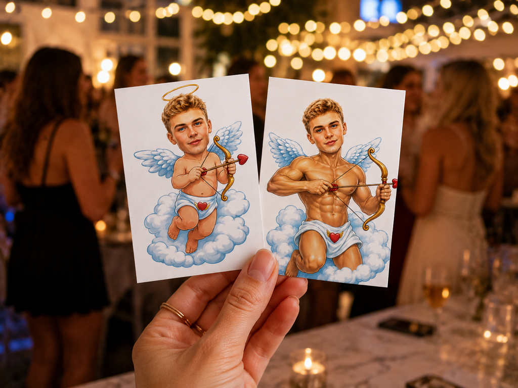 Personalised Cupid Temporary Tattoos