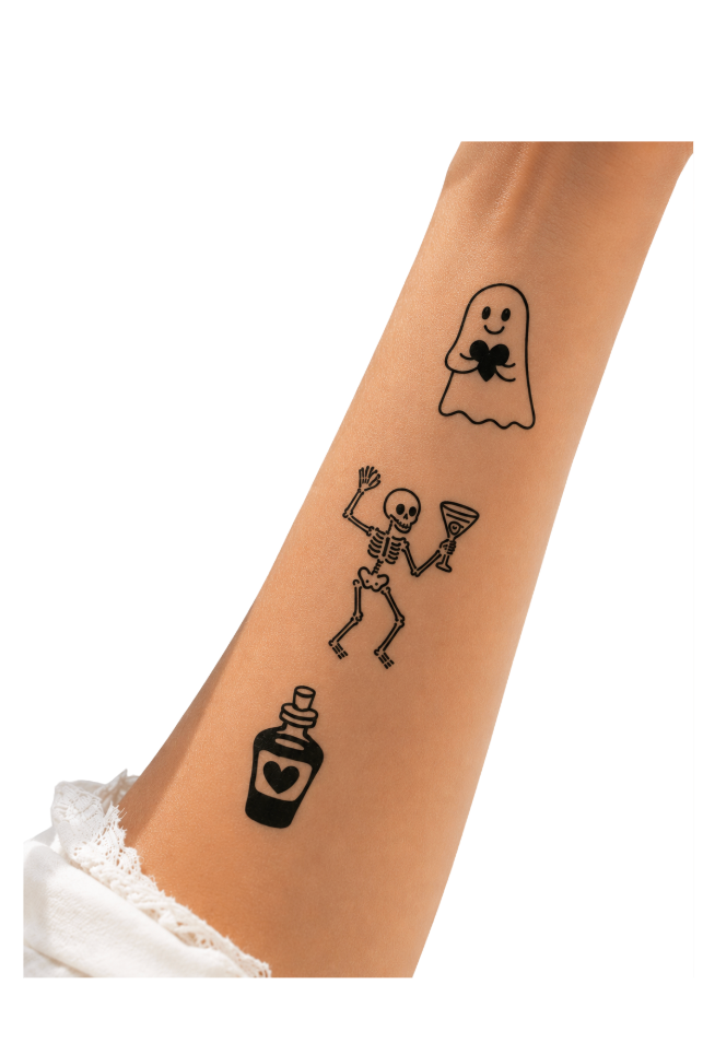 Death Do Us Party Temporary Tattoo Sheets | Milestone Birthday & Hens Tattoos