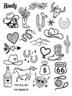 Love Themed Temporary Tattoo Sheets